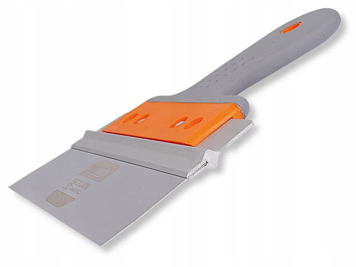 Szpachelka TYTANX nierdzewna z uchwytem – widok perspektywiczny