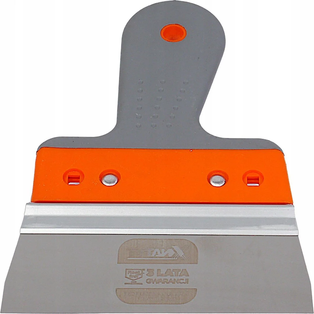 Szpachelka nierdzewna TYTANX z ergonomicznym uchwytem z tworzywa