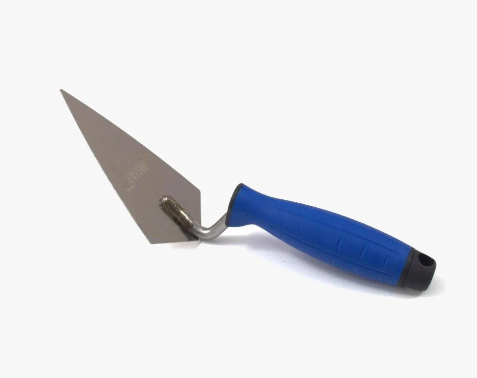 Kielnia sztukatorska ostra INSTAR z niebieskim uchwytem