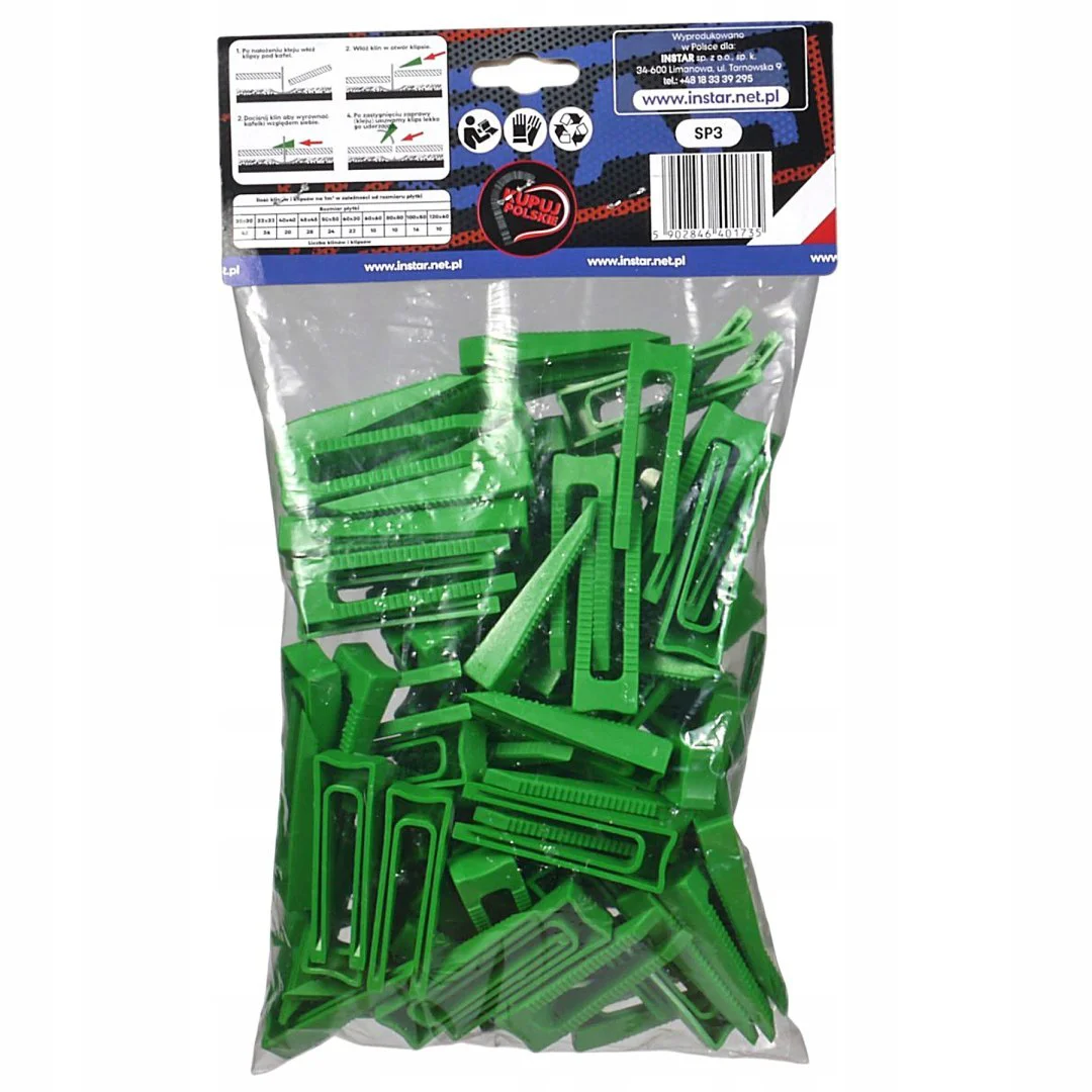 Kliny do poziomowania płytek 100 szt. INSTAR - obrazek 2