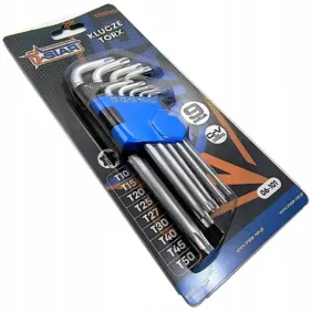 Zestaw kluczy Torx STAR 9 sztuk w blistrze