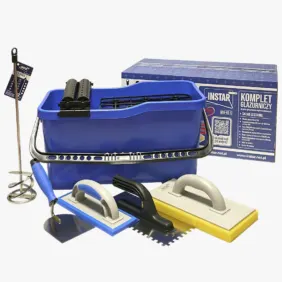 Komplet glazurniczy INSTAR KG-6 z wiadrem 22 L, narzędziami i pudełkiem