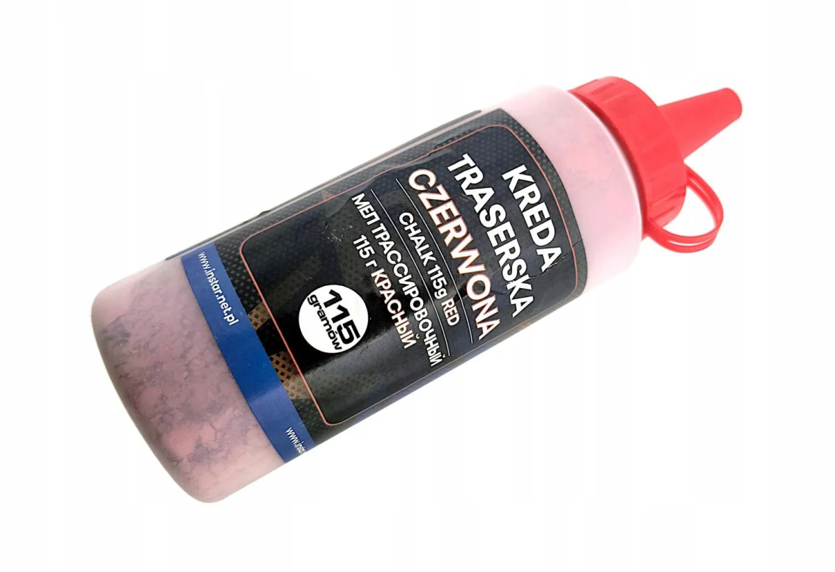 Kreda traserska STAR czerwona 115 g ujęta pod kątem