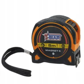 Miara zwijana Instar Magnet 5 m z czarno-pomarańczową obudową