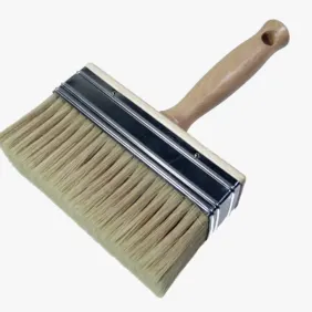 Pędzel tapetowy szeroki z drewnianym uchwytem