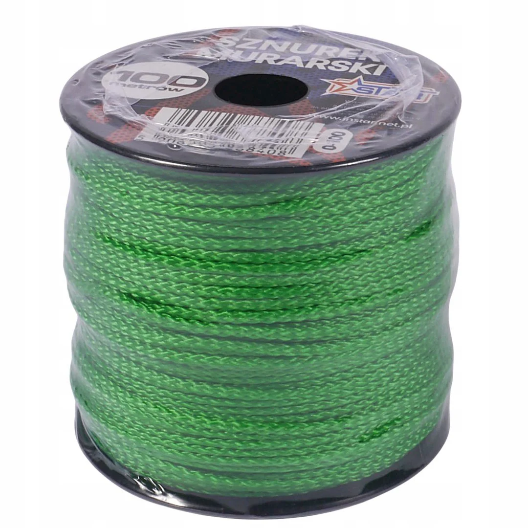 Zielony sznurek murarski 100 m STAR widok boczny