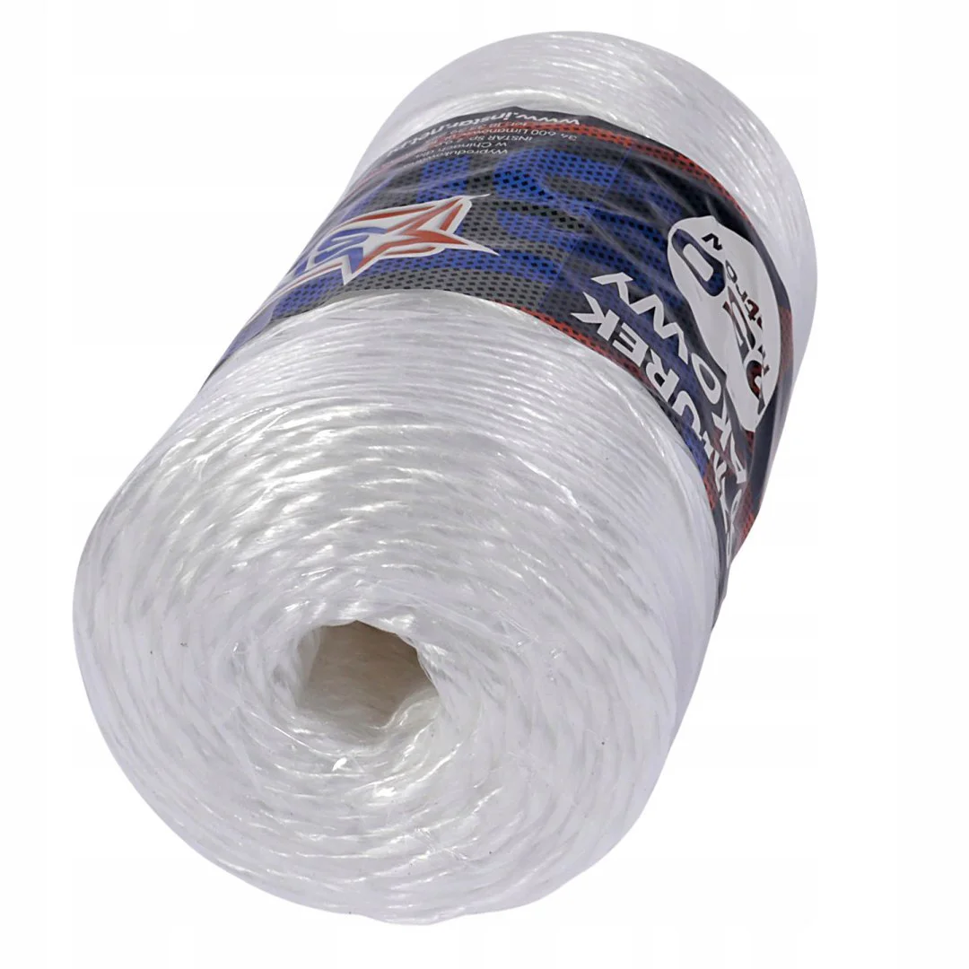 Czołowy widok szpulki sznurka pakowego 250 m