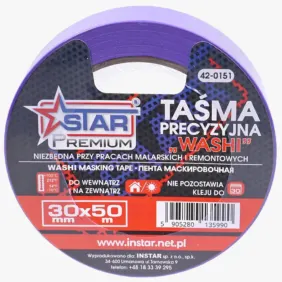 Taśma precyzyjna WASHI 30 mm x 50 m Instar STAR Premium