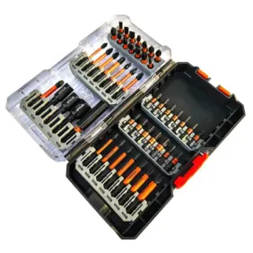 Zestaw bitów STAR 48 elementów w całkowicie rozłożonym pudełku